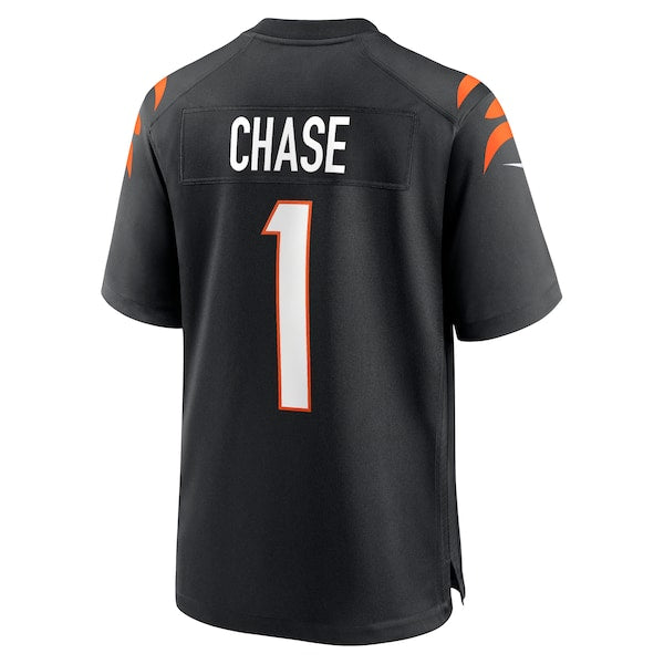 Ja'Marr Chase Cincinnati Bengals Nike 2021 NFL Draft First Round Pick Game Jersey - Black/Orange - Image 4