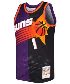 Alternative view of Penny Hardaway Phoenix Suns Hardwood Classics 1999/00 Split Swingman Jersey - Purple/Black