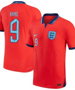 Harry Kane England National Team Nike 2022/23 Away Vapor Match Authentic Player Jersey - Red