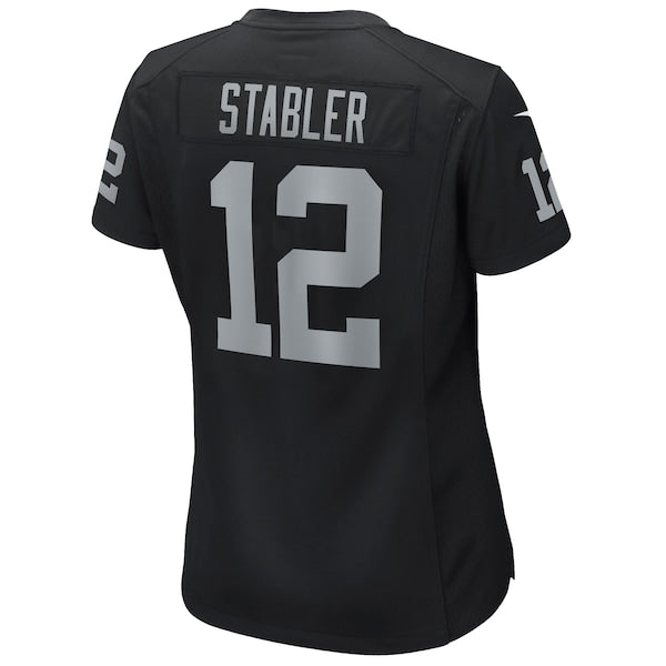 Ken Stabler Las Vegas Raiders Nike Women's Game Retired Player Jersey - Black - Image 3