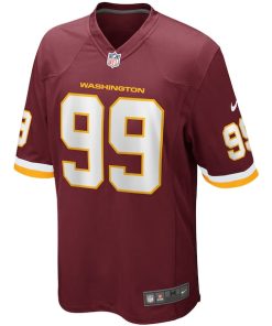 Alternative view of Chase Young Washington Football Team Nike Player Game Jersey - Burgundy