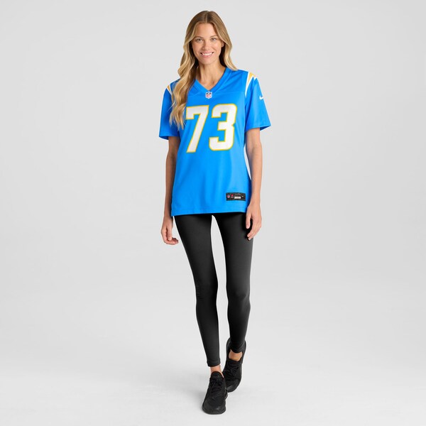Mekhi Becton Los Angeles Chargers Nike Women's Team Game Jersey - Powder Blue - Image 4