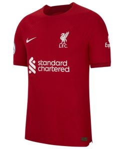 Alternative view of Liverpool Nike 2022/23 Home Authentic Blank Jersey - Red