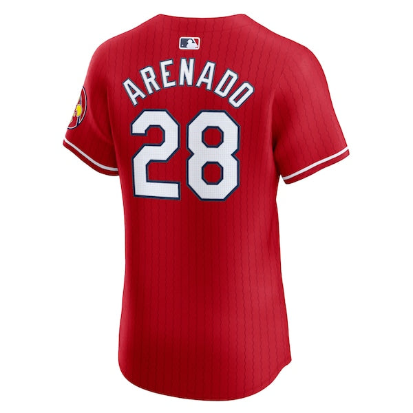 Nolan Arenado St. Louis Cardinals Nike 2024 City Connect Elite Player Jersey - Red - Image 3