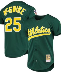 Mark McGwire Oakland Athletics 1997 Cooperstown Collection Authentic Jersey - Green