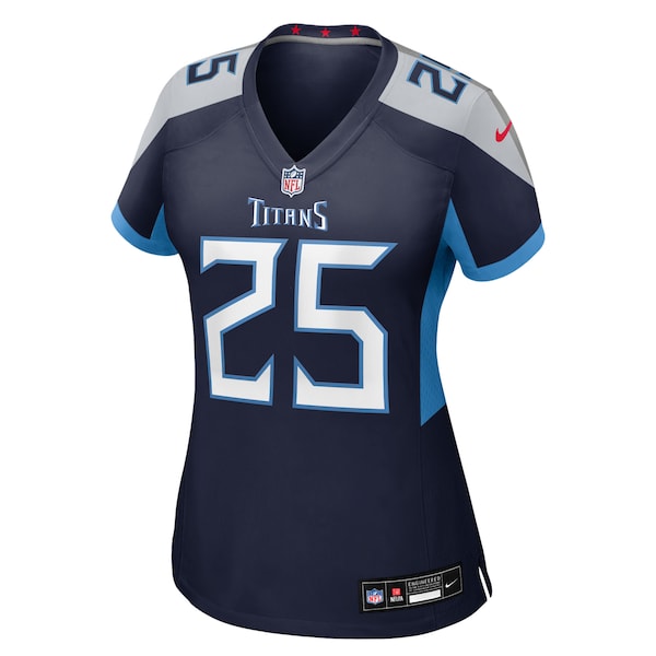 Xavier Woods Tennessee Titans Nike Women's Team Game Jersey - Navy - Image 4
