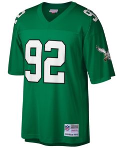 Alternative view of Reggie White Philadelphia Eagles Big & Tall 1990 Retired Player Replica Jersey - Kelly Green