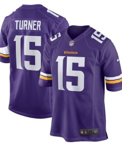 Dallas Turner Minnesota Vikings Nike  Game Jersey -  Purple