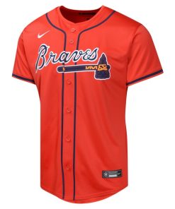 Alternative view of Matt Olson Atlanta Braves Nike Youth Alternate Limited Player Jersey - Red