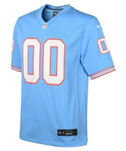 Alternative view of Tennessee Titans Nike Youth Oilers Throwback Custom Game Jersey - Light Blue