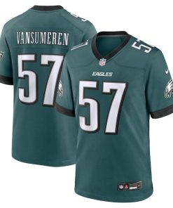Ben VanSumeren Philadelphia Eagles Nike Team Game Jersey - Midnight Green