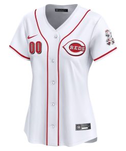 Alternative view of Cincinnati Reds Nike Women's Home Limited Custom Jersey - White
