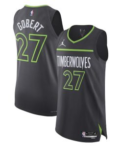 Rudy Gobert Minnesota Timberwolves Jordan Brand Authentic Player Jersey - Statement Edition - Anthracite