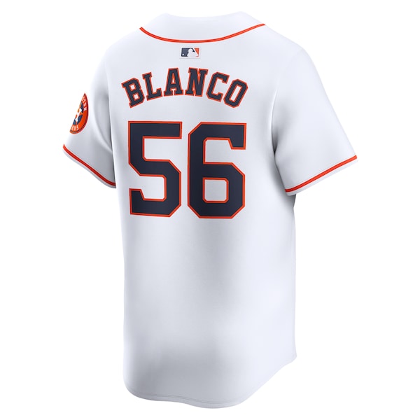 Ronel Blanco Houston Astros Nike Youth Home Limited Player Jersey - White - Image 3