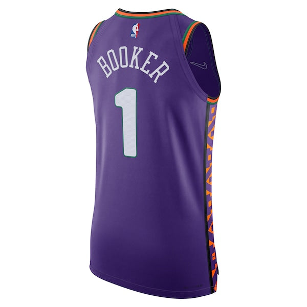 Devin Booker Phoenix Suns Nike 2024/25 Authentic Player Jersey - City Edition - Purple - Image 3