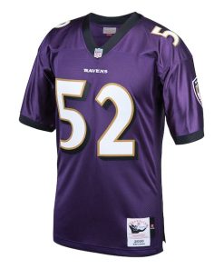 Alternative view of Ray Lewis Baltimore Ravens 2000 Authentic Throwback Retired Player Jersey - Purple