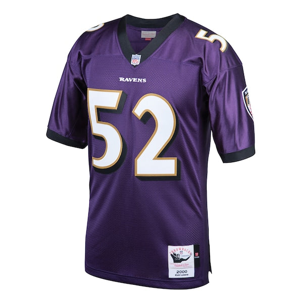 Ray Lewis Baltimore Ravens 2000 Authentic Throwback Retired Player Jersey - Purple - Image 2