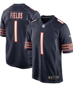 Justin Fields Chicago Bears Nike Game Jersey - Navy