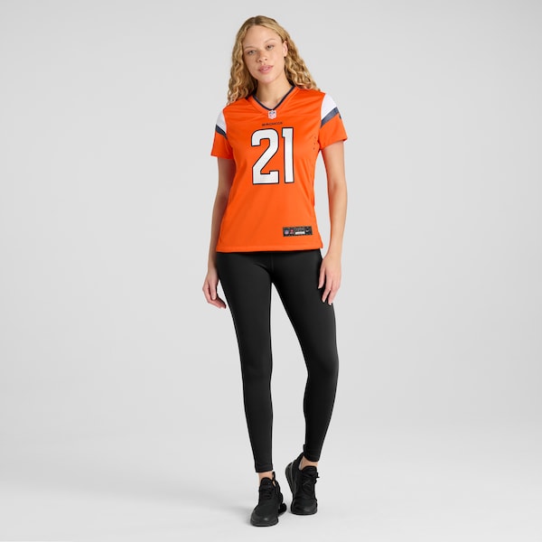 Riley Moss Denver Broncos Nike Women's Team Game Jersey - Orange - Image 5