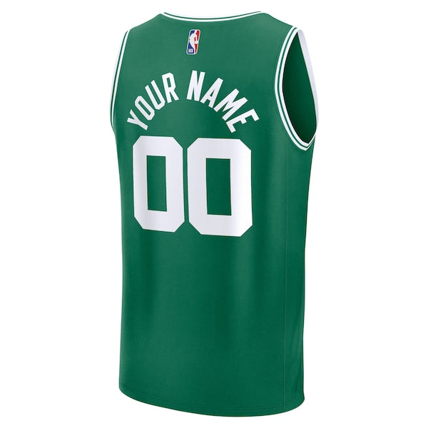 Boston Celtics Fast Break Custom Jersey - Icon Edition - Kelly Green/White/Black - Image 4