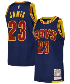 LeBron James Cleveland Cavaliers 2015/16 Hardwood Classics Authentic Jersey - Navy