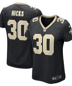 Faion Hicks New Orleans Saints Nike Women's  Game Jersey -  Black