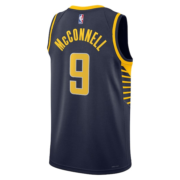 T.J. McConnell Indiana Pacers Nike Unisex Swingman Replica Jersey - Icon Edition - Navy - Image 3