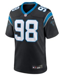 Alternative view of D.J. Wonnum Carolina Panthers Nike  Game Jersey -  Black