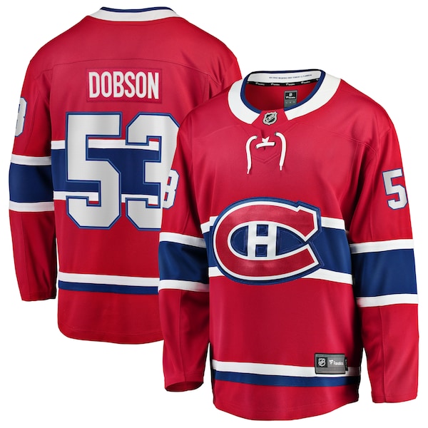 Noah Dobson Montreal Canadiens Home Breakaway Jersey - Red