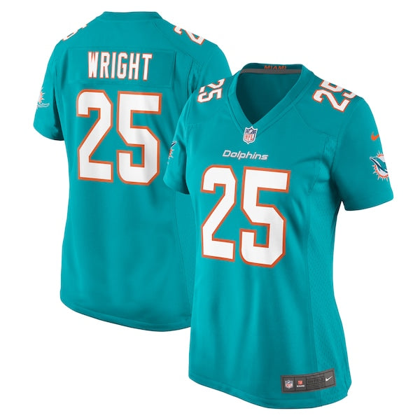 Jaylen Wright Miami Dolphins Nike Women's Game Jersey - Aqua