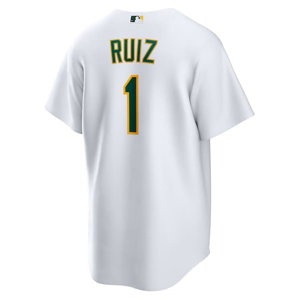 Esteury Ruiz Oakland Athletics Nike Home Replica Jersey - White - Image 3