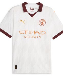 Alternative view of Phil Foden Manchester City Puma 2023/24 Away Replica Player Jersey - White