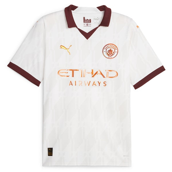 Phil Foden Manchester City Puma 2023/24 Away Replica Player Jersey - White - Image 2