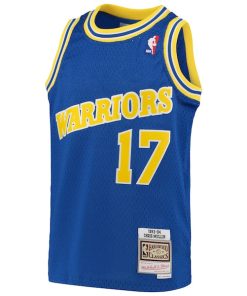 Alternative view of Chris Mullin Golden State Warriors Youth 1993/94 Hardwood Classics Swingman Jersey - Royal
