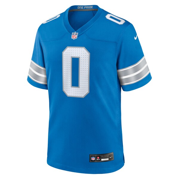 Jahmyr Gibbs Detroit Lions Nike Game Player Jersey - Blue/White/Black - Image 3