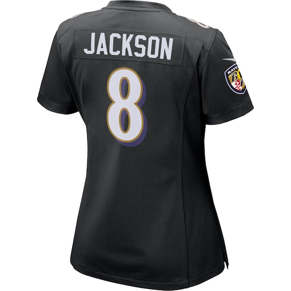 Lamar Jackson Baltimore Ravens Nike Women's Game Event Jersey - Black - Image 3