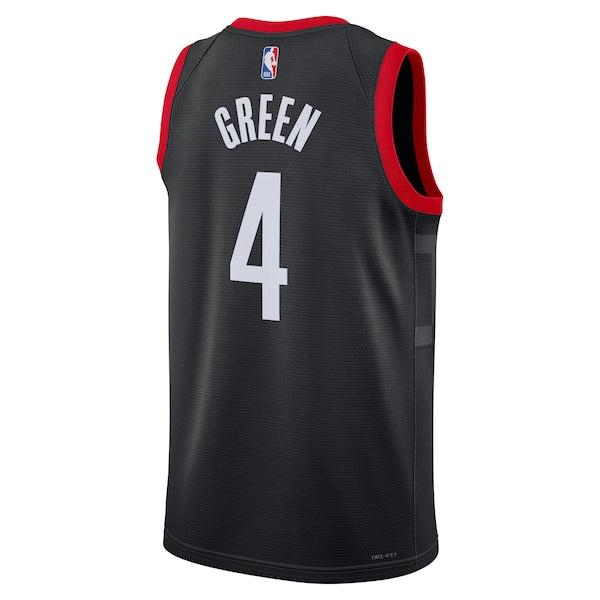 Jalen Green Houston Rockets Jordan Brand Unisex Swingman Jersey - Statement Edition - Black - Image 3