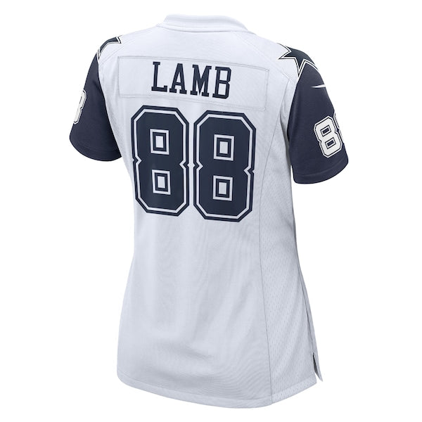 CeeDee Lamb Dallas Cowboys Nike Women's 2nd Alternate Game Jersey - White/Navy - Image 5