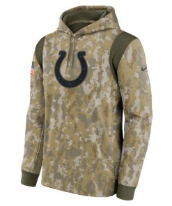 Alternative view of Indianapolis Colts Nike Salute To Service Therma Performance Pullover Hoodie - Camo