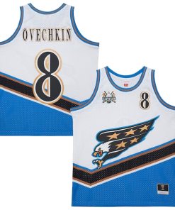 Alexander Ovechkin Washington Capitals  Unisex Maxxed Out Fashion Basketball Jersey - White