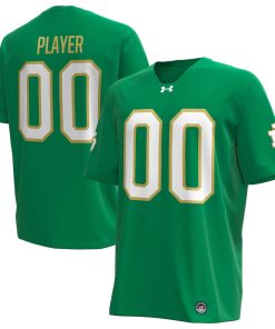 Notre Dame Fighting Irish Under Armour Alternate NIL Pick-A-Player Replica Football Jersey - Kelly Green