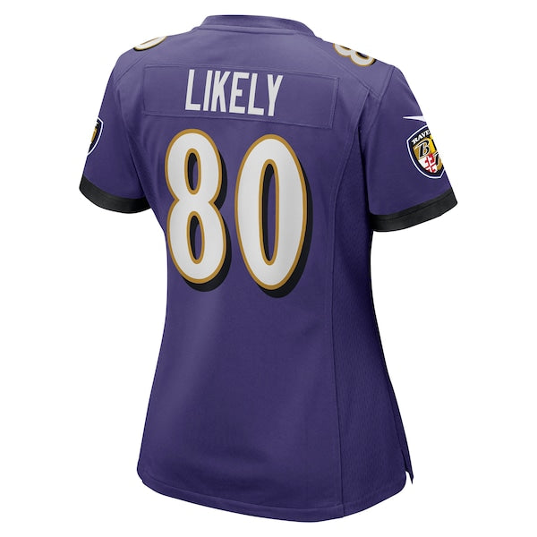 Isaiah Likely Baltimore Ravens Nike Women's Player Game Jersey - Purple - Image 3