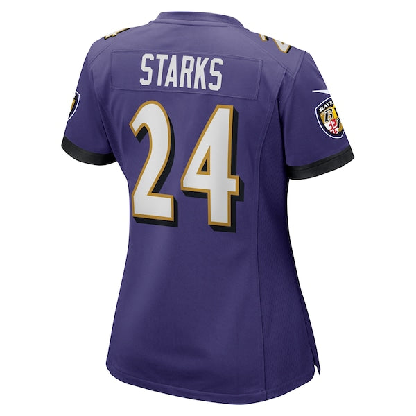 Malaki Starks Baltimore Ravens Nike Women's Team Game Jersey - Purple - Image 3