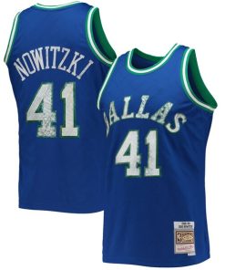 Dirk Nowitzki Dallas Mavericks 1998/99 Hardwood Classics NBA 75th Anniversary Diamond Swingman Jersey - Blue