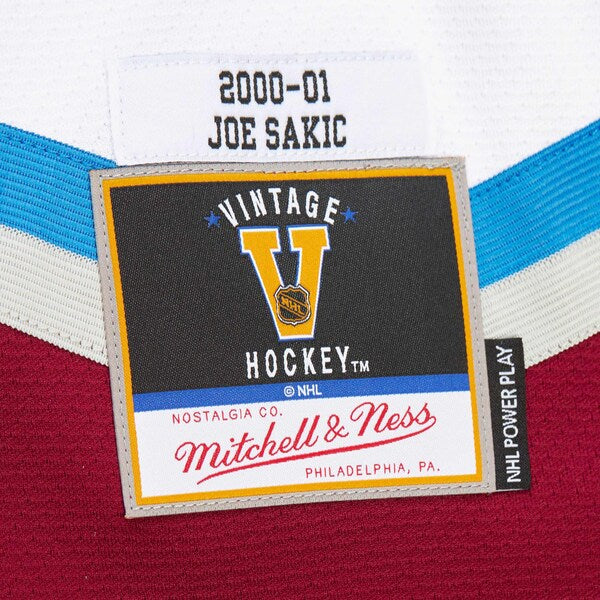 Joe Sakic Colorado Avalanche 2000-01 Power Play Jersey - White - Image 9