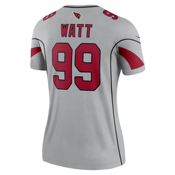 J.J. Watt Arizona Cardinals Nike Women's Inverted Legend Jersey - Gray - Image 3
