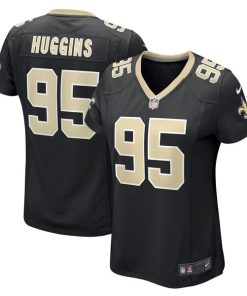 Albert Huggins New Orleans Saints Nike Women's Player Game Jersey - Black