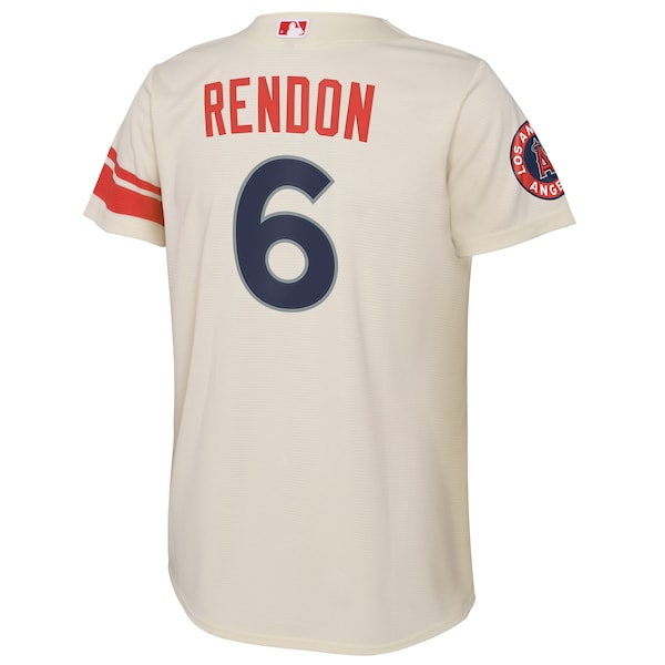 Anthony Rendon Los Angeles Angels Nike Youth 2022 City Connect Replica Player Jersey - Cream - Image 3