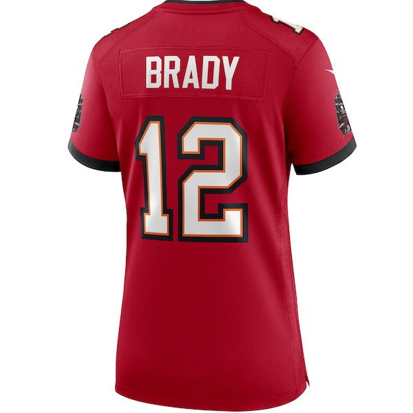 Tom Brady Tampa Bay Buccaneers Nike Women's Game Jersey - Red/Pewter - Image 4