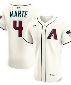Ketel Marte Arizona Diamondbacks Nike Home Elite Jersey - Cream